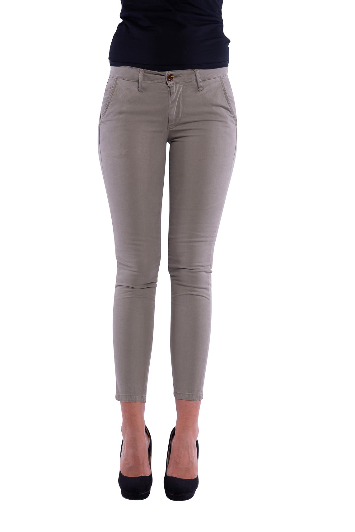 Hony Pantalone 1212PN, Militare, Modello Chino, Cotone