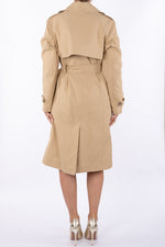 Manila Grace Trench S6JK083PU -Kau Boutique