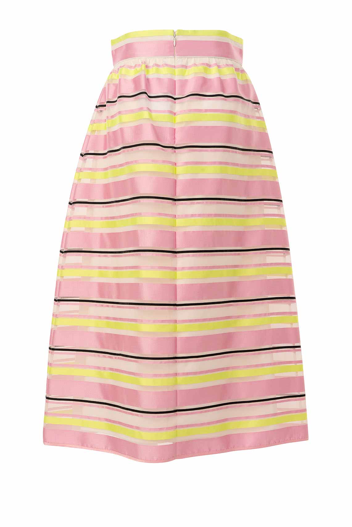 Nenette Gonna Midi con Cinturone Infustato in Raso