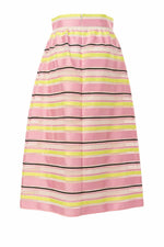 Nenette Gonna Midi con Cinturone Infustato in Raso