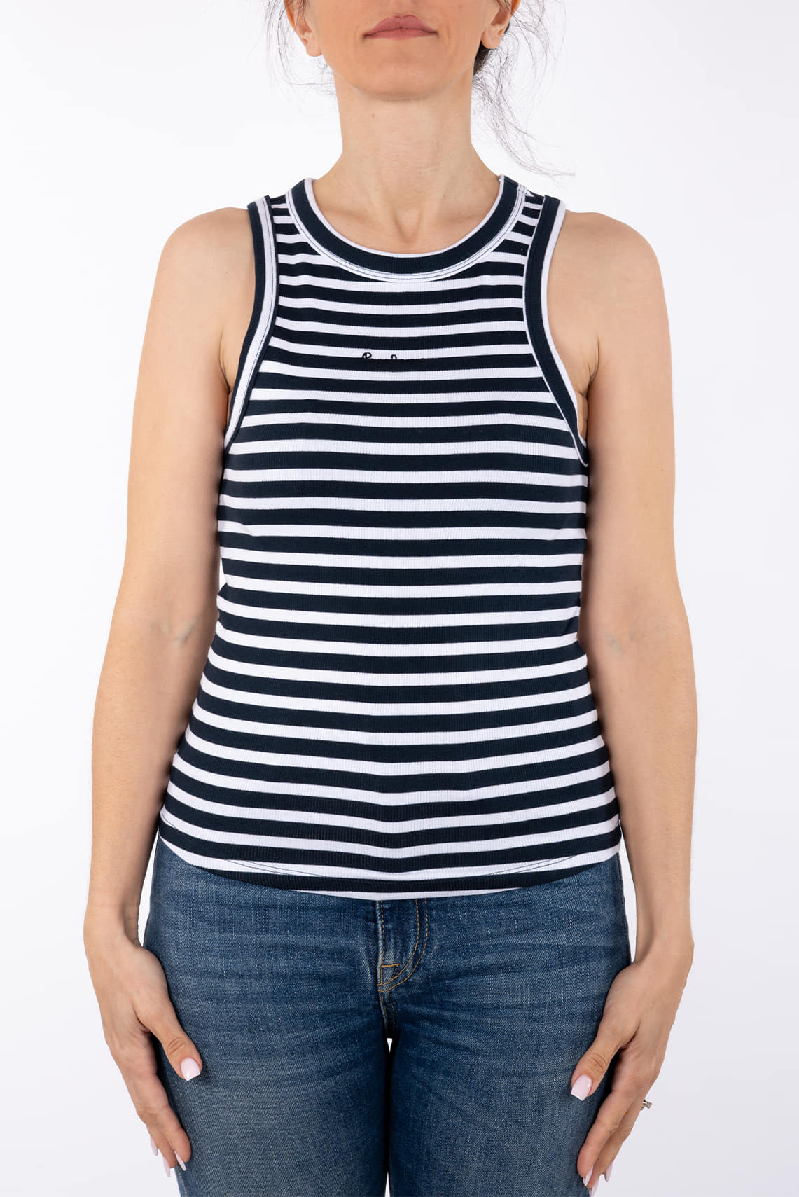 Pepe Jeans Canotta PL5000140 Marian Striped Tee -Kau Boutique