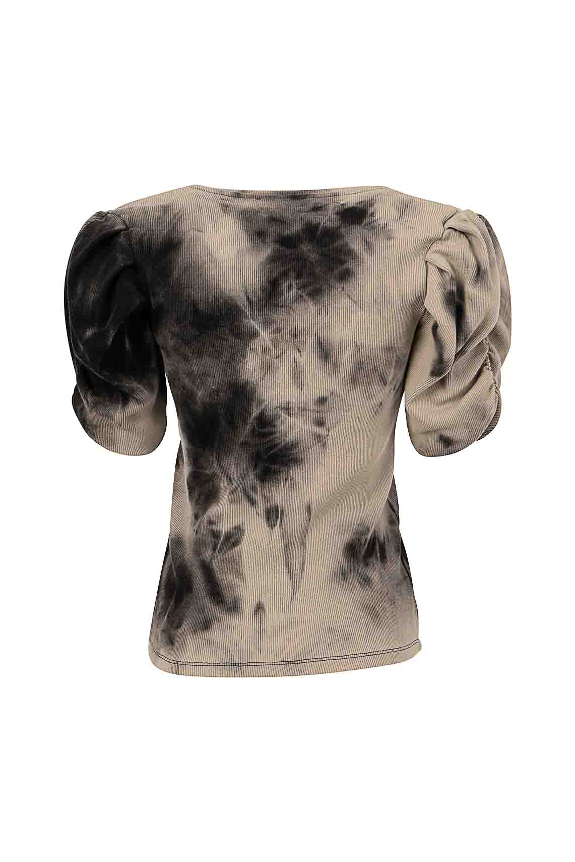 Dimora T-shirt Scollo V con Spalline Colore Sahara