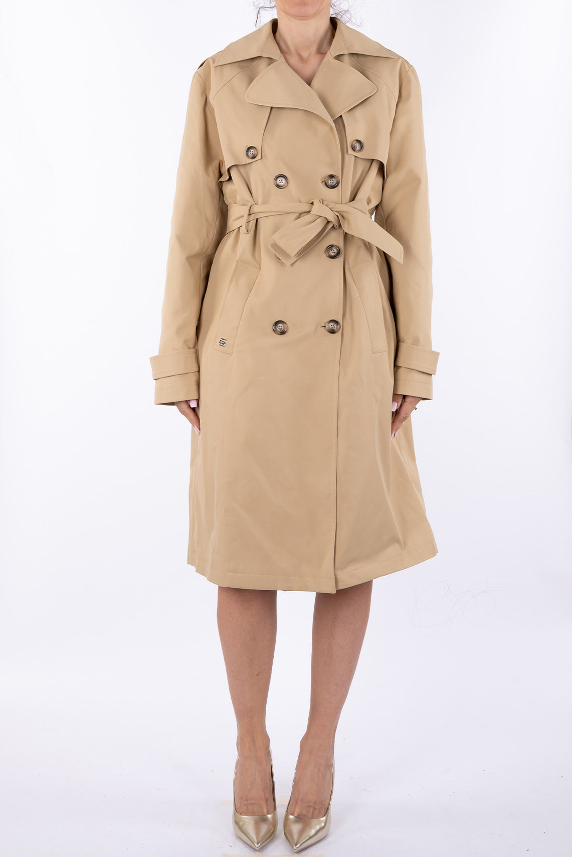 Manila Grace Trench S6JK083PU -Kau Boutique 