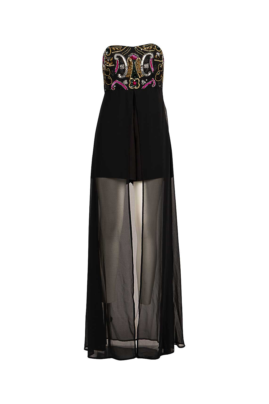 trashandluxury abito tl08ss230144 nero fronte